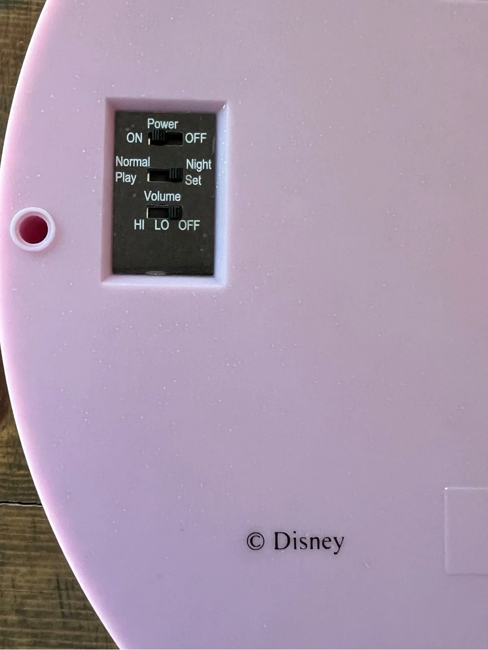 Vintage Disney Princess Clock — Lavender & Pink with sound and movement hourly